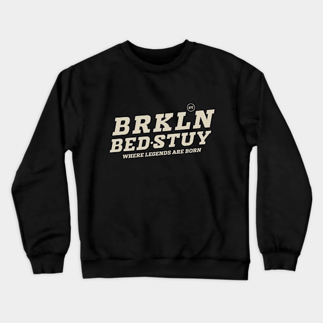 Bed-Stuy Beats - Unveiling the Heartbeat of Hip-Hop Crewneck Sweatshirt by Boogosh